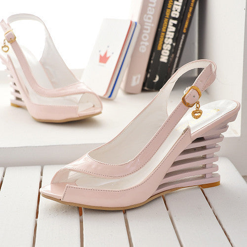 Open-Toe Wedge Heels
