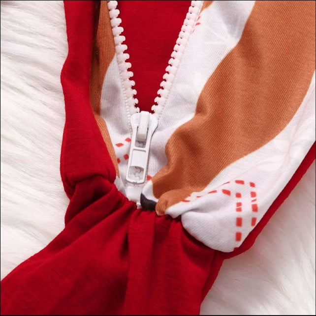Baby Christmas Pajama – Cute Fox Print | Soft Cotton Sleepwear | MAKAYAA